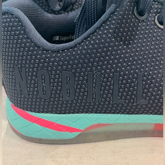 NOBULL Navy lightning Athletic Shoes. Great for CrossFit! GUC! - Picture 5 of 7